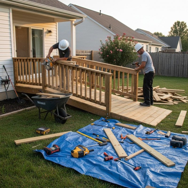 Wood Ramp Repair in Kansas City, KS